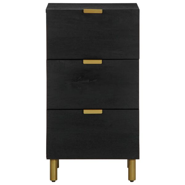 vidaXL Buffet noir 40x33x75 cm bois d'ing&eacute;nierie