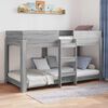 vidaXL Lit Superpos&eacute; pour Enfants Gris Sonoma 100 x 200 cm
