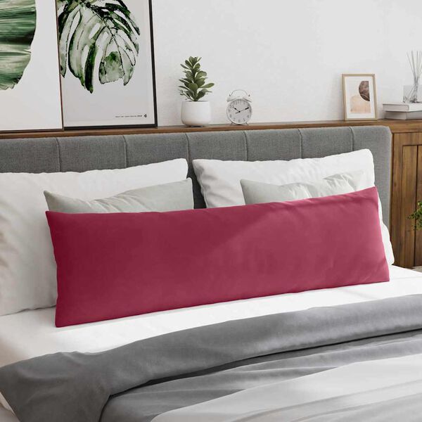 vidaXL Coussins de canap&eacute; 2 pcs Bordeaux 145 x 40 cm