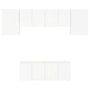 vidaXL Unit&eacute;s murales TV 6 pcs blanc bois d'ing&eacute;nierie