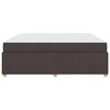 vidaXL Cadre de lit avec matelas Marron fonc&eacute; 180 x 200 cm tissu