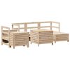 vidaXL Salon de jardin 7 pcs bois de pin massif