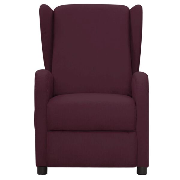 vidaXL Fauteuil de massage Violet Tissu
