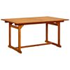 vidaXL Ensemble &agrave; manger de jardin 5 pcs Bois d'acacia massif 150-200 cm