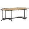 vidaXL Table basse 110x55x40 cm bois de manguier massif brut