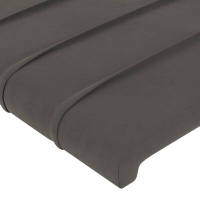 vidaXL Têtes de lit 4 pcs Gris foncé 100x5x78/88 cm Velours