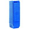 vidaXL Bacs de rangement empilables 20 pcs bleu plastique
