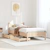vidaXL Cadre de lit avec tiroirs 90x200 cm bois de pin massif