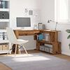 vidaXL Bureau d'angle vieux bois 200,5x50x76 cm bois d'ing&eacute;nierie