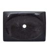 vidaXL Lavabo Noir 50x35x10 cm Marbre