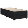 vidaXL Sommier &agrave; lattes de lit et matelas Noir 80x200 cm Velours