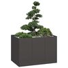 vidaXL Jardini&egrave;re noir 120x80x80 cm acier