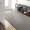 vidaXL Tapis d'entr&eacute;e Autre Gris et Noir 120 x 400 cm