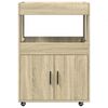 vidaXL Chariot de bar chêne sonoma 60x39,5x89 cm bois d'ingénierie