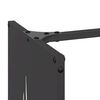 vidaXL Portant de bois chauffage noir 40x30x80 cm