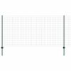 vidaXL Cl&ocirc;ture Euro avec poteau 10 x 1,2 m Acier recouvert de PVC Vert
