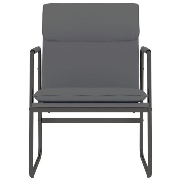vidaXL Chaise longue Gris 55x64x80 cm Similicuir