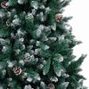 vidaXL Sapin de No&euml;l artificiel Vert 240 cm PVC, Acier et Plastique
