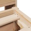 vidaXL Cadre de lit sans matelas 140x200 cm bois massif de pin