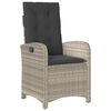 vidaXL Ensemble de salle &agrave; manger pour jardin 5 pcs Gris clair