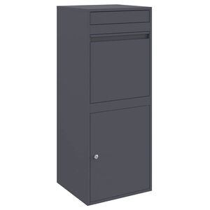 vidaXL Bo&icirc;te de d&eacute;p&ocirc;t de colis Anthracite 41 x 38 x 103 cm Acier