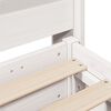 vidaXL Cadre de lit sans matelas blanc 200x200 cm bois massif de pin
