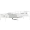 vidaXL Lit de jour sans matelas blanc 80x200 cm bois de pin massif