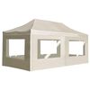 vidaXL Tente de r&eacute;ception pliable avec parois Aluminium 6 x 3 m Cr&egrave;me
