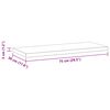 vidaXL &Eacute;tag&egrave;res murales 2 pcs 75x30x3 cm noir acier inoxydable