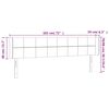 vidaXL T&ecirc;te de lit &agrave; LED Taupe 183x16x78/88 cm Tissu