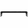 vidaXL Support de moniteur Ch&ecirc;ne noir 85 x 23 x 15,5 cm