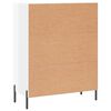 vidaXL Buffet Blanc brillant 69,5x34x90 cm Bois d'ing&eacute;nierie