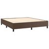 vidaXL Sommier &agrave; lattes de lit avec matelas Marron 180x200 cm