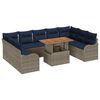 vidaXL Ensemble de canap&eacute; de jardin 10 pc 9-Nombre de places