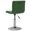 vidaXL Chaises pivotantes &agrave; manger lot de 2 vert fonc&eacute; velours