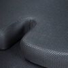 HI Coussin pour la colonne vert&eacute;brale 45x35x7 cm noir