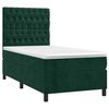 vidaXL Sommier &agrave; lattes de lit et matelas et LED Vert fonc&eacute; 90x190 cm