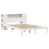 vidaXL Lit bibliothèque sans matelas blanc 120x190 cm bois pin massif