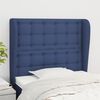 vidaXL T&ecirc;te de lit avec oreilles Bleu 83x23x118/128 cm Tissu