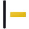 vidaXL Films pour fen&ecirc;tre 3 pcs statique d&eacute;poli noir PVC