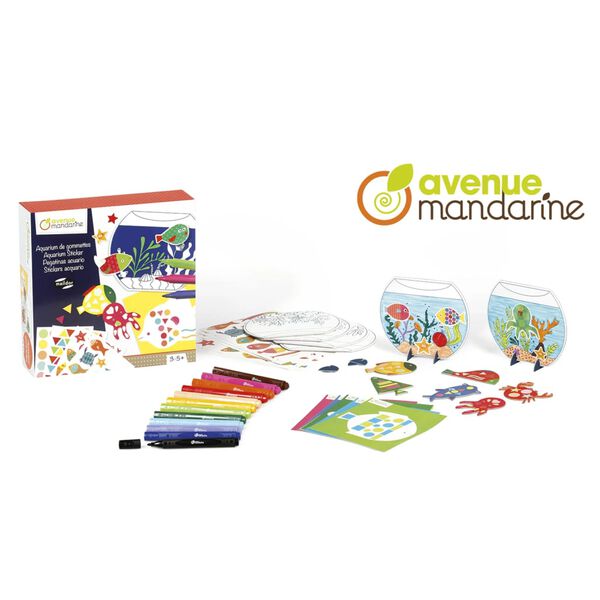 Avenue Mandarine Bo&icirc;te cr&eacute;ative Aquarium Stickers