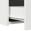 vidaXL Table de Toilette Blanc 83 x 40 x 70 cm Bois d'ing&eacute;nierie