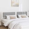 vidaXL T&ecirc;te de lit Autre Blanc 200 cm Bois massif en pin