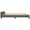vidaXL Cadre de lit sans matelas gris fonc&eacute; 200x200 cm velours