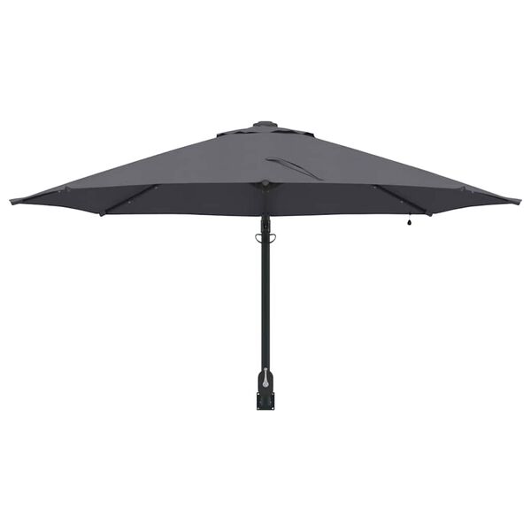 vidaXL Parasol de jardin Anthracite et noir 248 x 248 x 148 cm