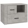 vidaXL Table de chevet Gris b&eacute;ton 60x36x45 cm Bois d'ing&eacute;nierie