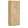 vidaXL Buffet haut Ch&ecirc;ne sonoma 69,5x34x180 cm Bois d'ing&eacute;nierie