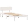 vidaXL Cadre de lit avec t&ecirc;te de lit Blanc 75 x 190 cm Pin massif