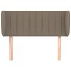 vidaXL T&ecirc;te de lit avec oreilles Taupe 103x23x78/88 cm Tissu