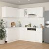 vidaXL Ensemble de 11 meubles de cuisine "Lyon" en bois d'ing&eacute;nierie blanc